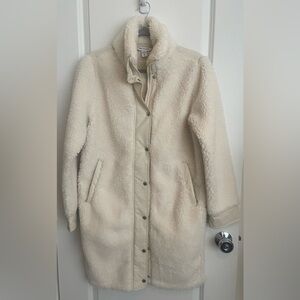 Athleta Off-White Teddy Coat